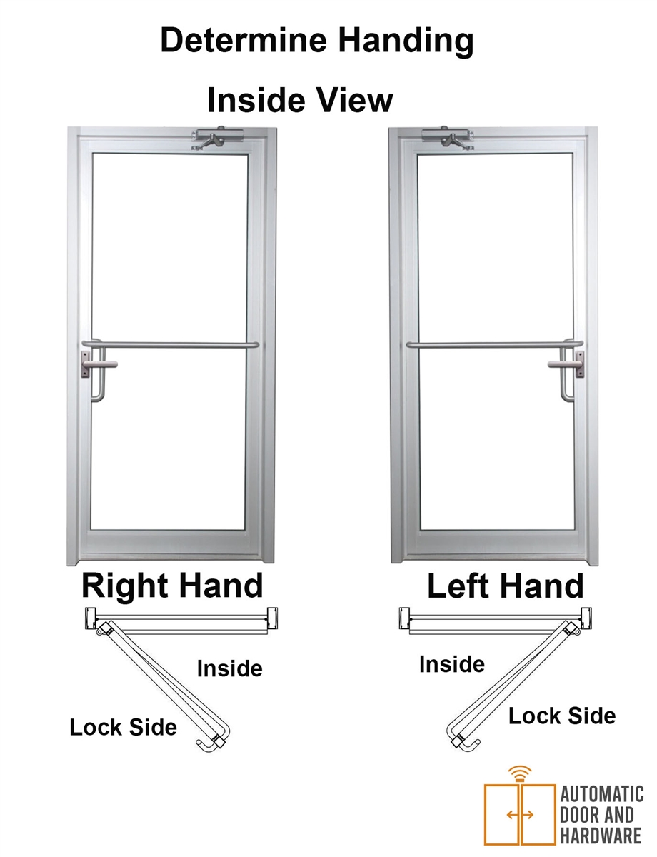 Adams Rite Deadlatch Left Hand Straight Lever Handle In Aluminum Finish |  www.autodoorandhardware.com