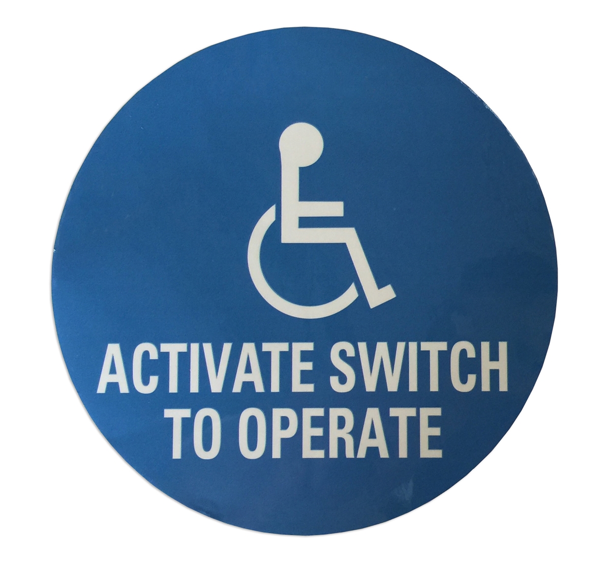 Autocollant handicapé - direction gauche - Sticker Communication