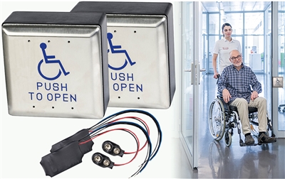 Warhawk HD Handicap Push Button Door Opener Kit | Automatic Door Activation