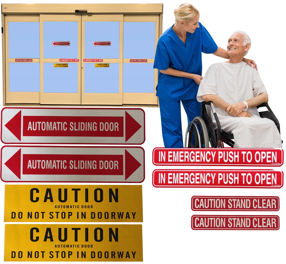 Automatic Door Signs - Automatic Sliding Door